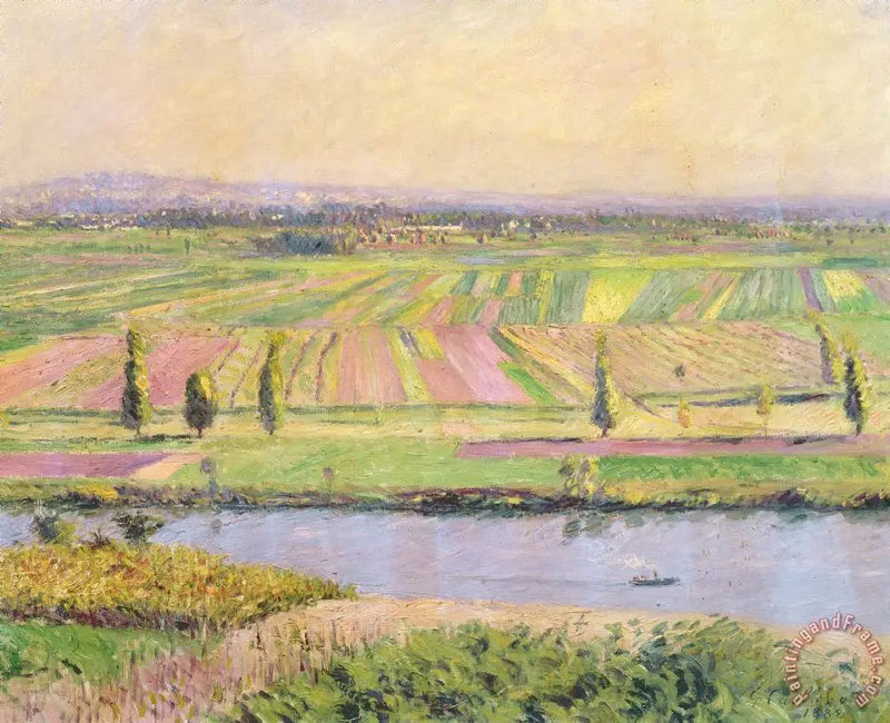 A planície de Gennevilliers vista dos morros de Argenteuil - Gustave Caillebotte