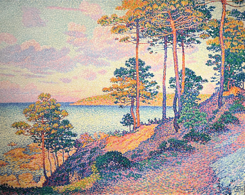 A ponta de Saint-Pierre em Saint-Tropez - Théodore van Rysselberghe