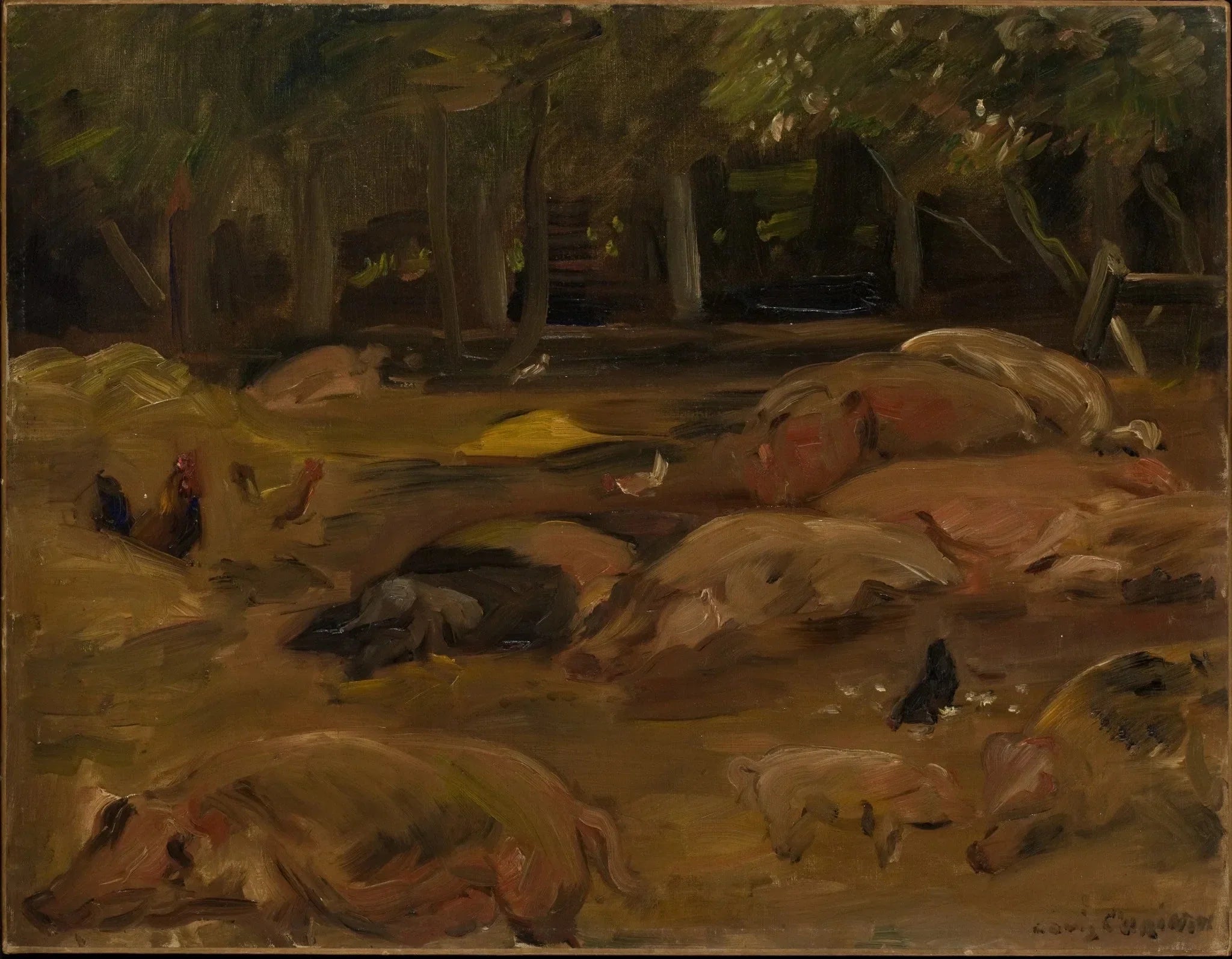 La porcherie - Lovis Corinth image 1 reproduction artisanale de tableau