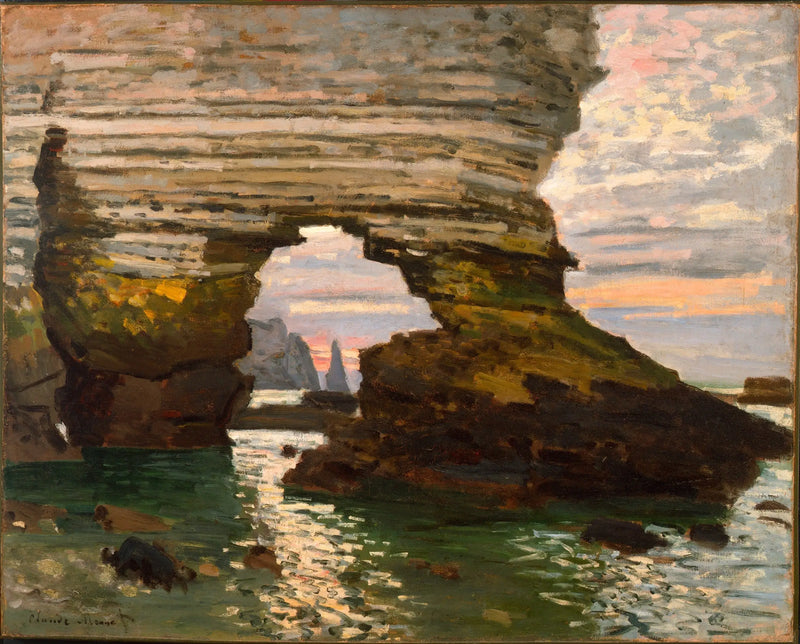 A Porta de Amont, Étretat - Claude Monet