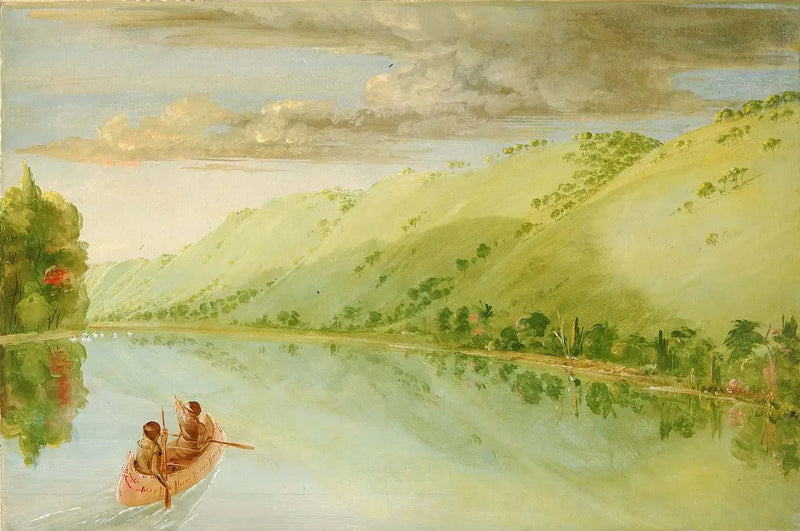 A Pradaria da Senhora Ferrebault, acima da Pradaria do Cão - George Catlin