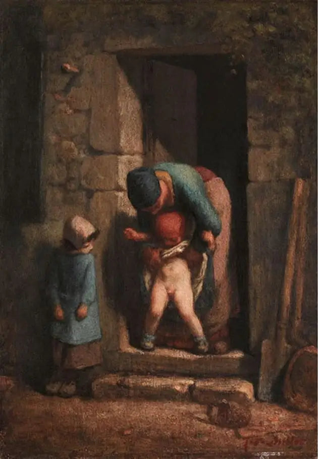 A Precaução Maternal - Jean-François Millet