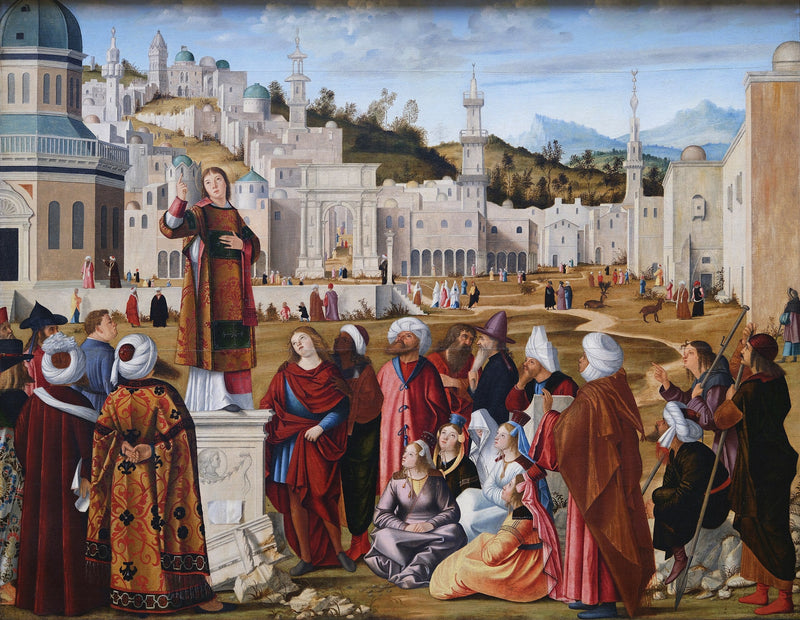 A Pregação de Santo Estevão - Vittore Carpaccio