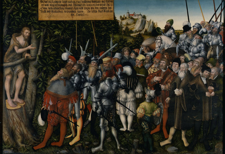 A pregação de São João Batista - Lucas Cranach, o Velho