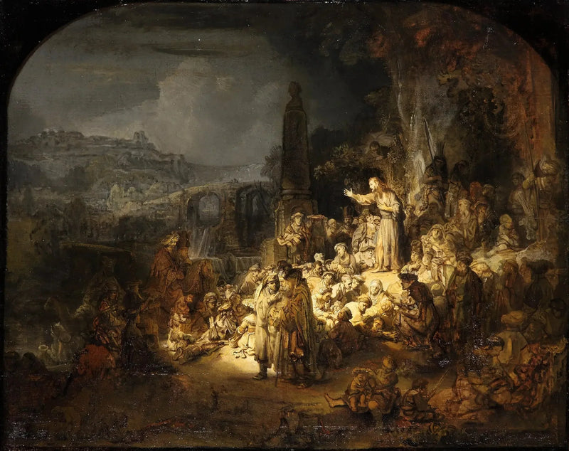 A pregação de São João Batista - Rembrandt