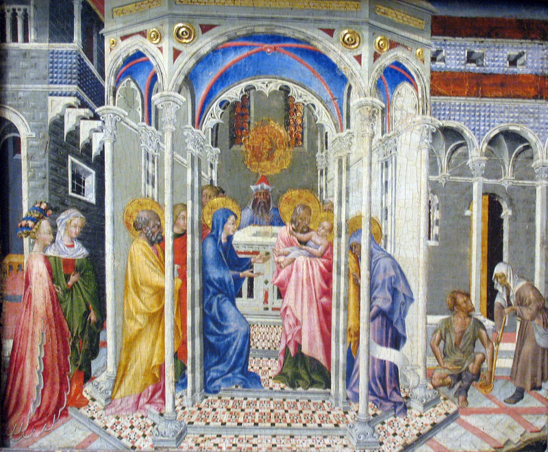 A Apresentação de Jesus no Templo - Giovanni di Paolo