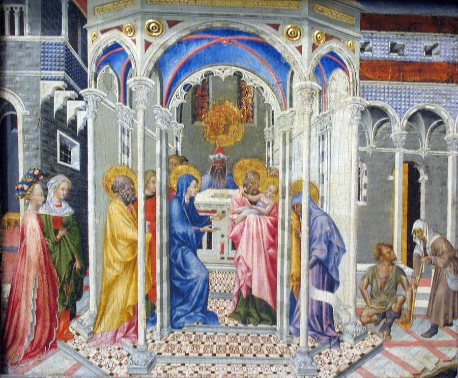 A Apresentação de Jesus no Templo - Giovanni di Paolo