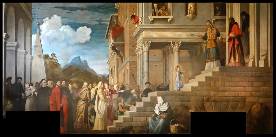 A Apresentação de Maria no Templo - Titian