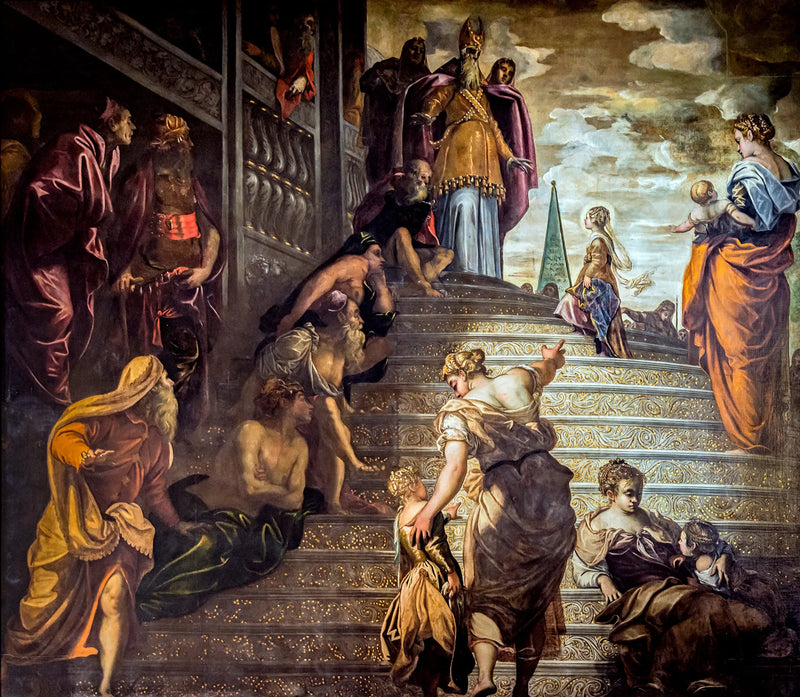 A Apresentação da Virgem no Templo - Jacopo Tintoretto