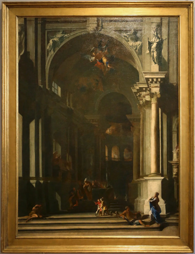 A apresentadora no Templo - Andrea Pozzo
