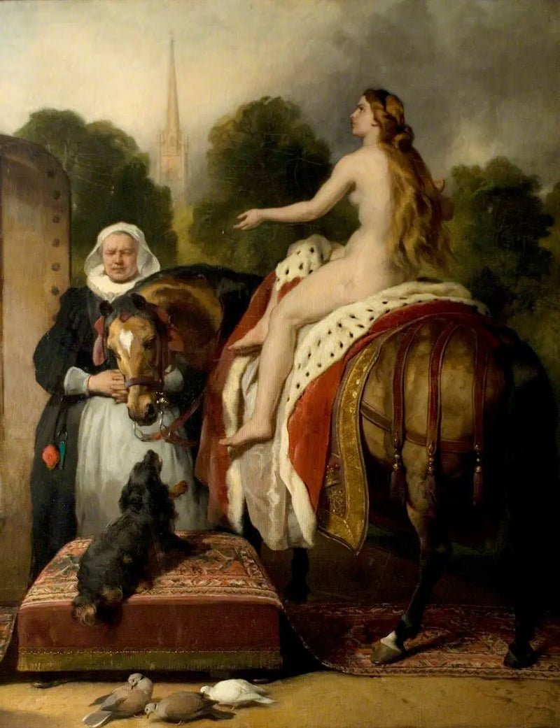 A oração de Lady Godiva - Edwin Henry Landseer