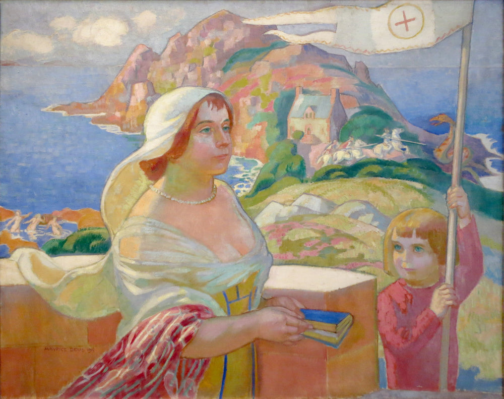 La Princesse dans la tour - Maurice Denis image 1 reproduction de peinture à l’huile