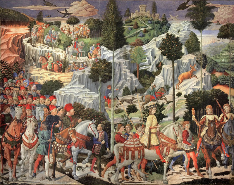 A procissão do jovem rei - Benozzo Gozzoli