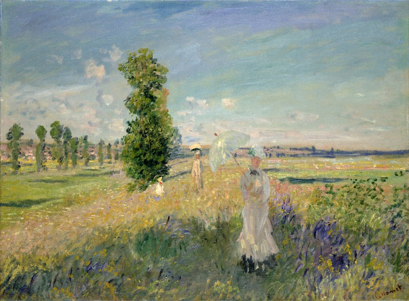 A Caminhada em Argenteuil W379 - Claude Monet