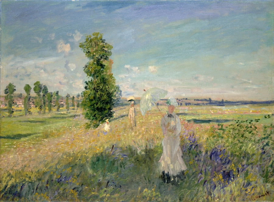 A Caminhada em Argenteuil W379 - Claude Monet