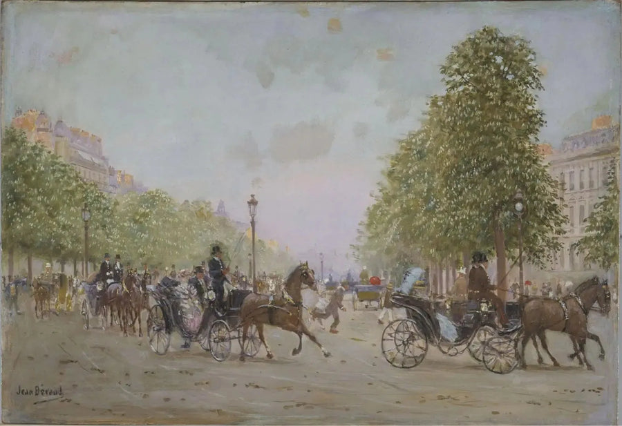 O Passeio nos Campos Elísios - Jean Béraud
