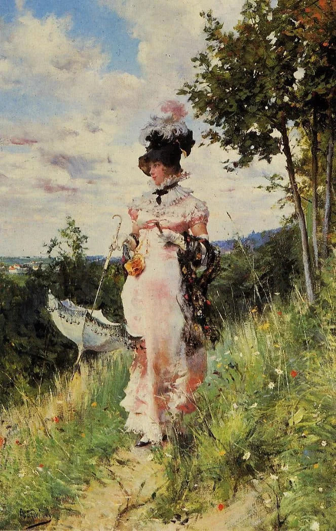A caminhada de verão - Giovanni Boldini