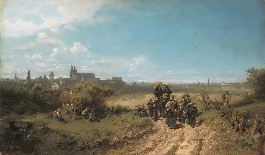A caminhada do convento - Carl Spitzweg