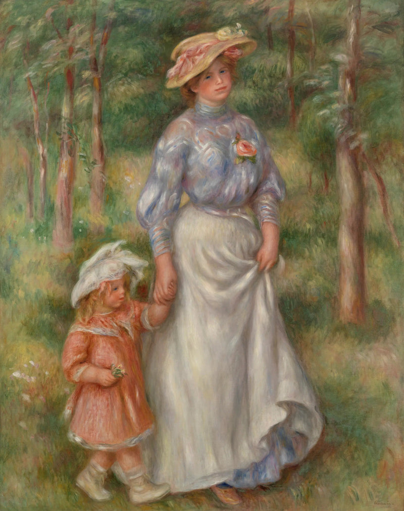 A Passeio - Pierre-Auguste Renoir