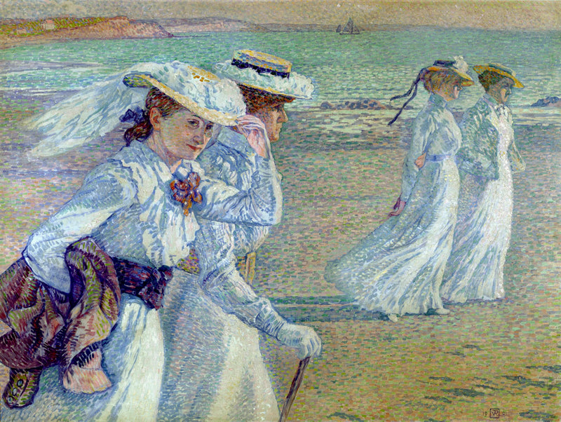 A caminhada - Théodore van Rysselberghe