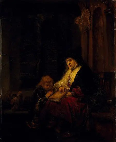 A profetisa Anne no Templo - Rembrandt