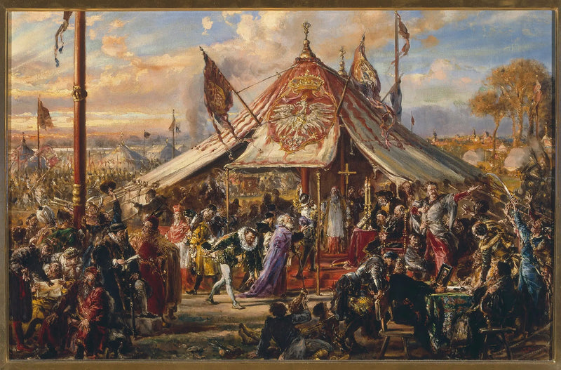 O poder da Commonwealth em seu auge, da série « História da Civilização na Polônia » - Jan Matejko