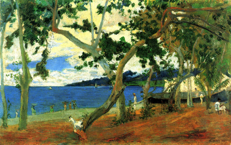 A Rade de Saint-Pierre vista da enseada de Turim - Paul Gauguin