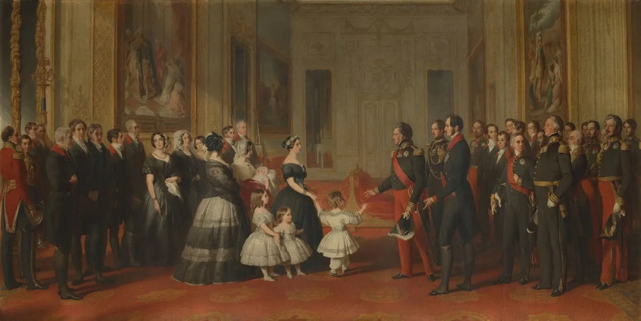 A recepção de Luís Filipe, rei dos franceses, no Castelo de Windsor, em 8 de outubro de 1844 - Franz Xaver Winterhalter