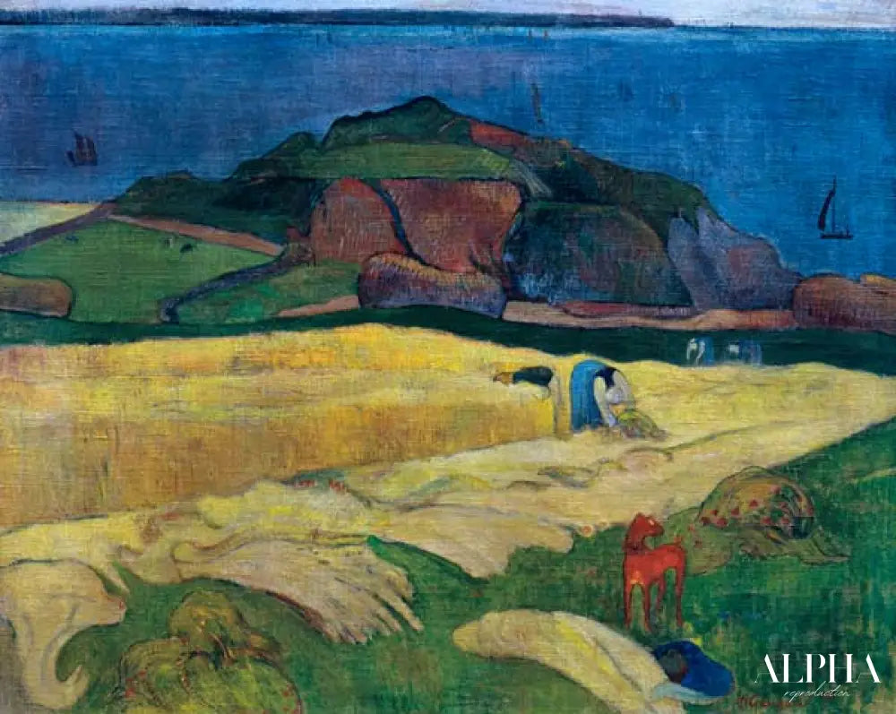 La récolte au bord de la mer - Paul Gauguin - Reproductions de tableaux et peintures haut de gamme