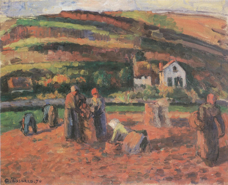 A Colheita das Batatas - Camille Pissarro