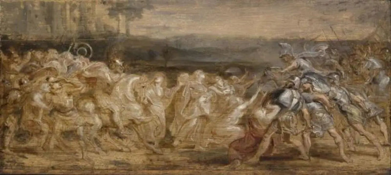A reconciliação dos romanos e dos sabinos - Peter Paul Rubens