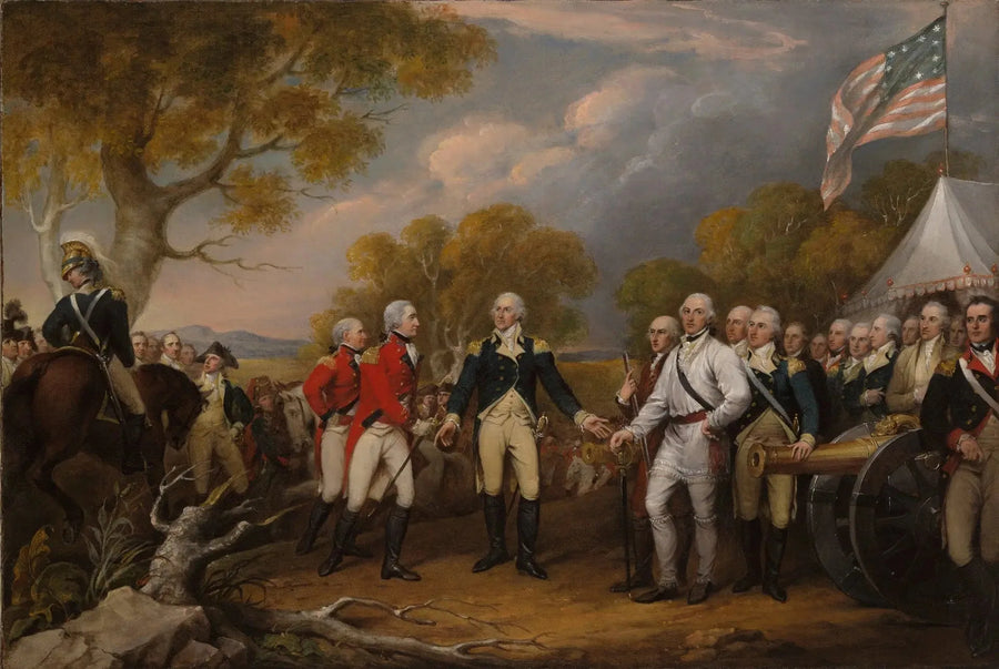 A rendição do general Burgoyne em Saratoga, 16 de outubro de 1777 - John Trumbull