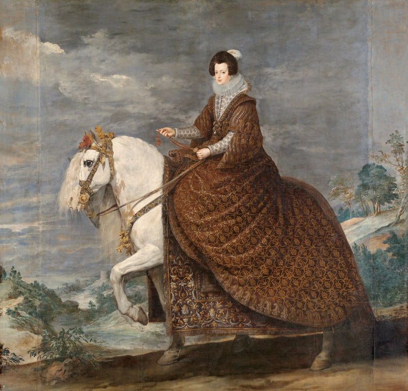 Portrait de la reine Isabelle de Bourbon à cheval - Diego Velázquez