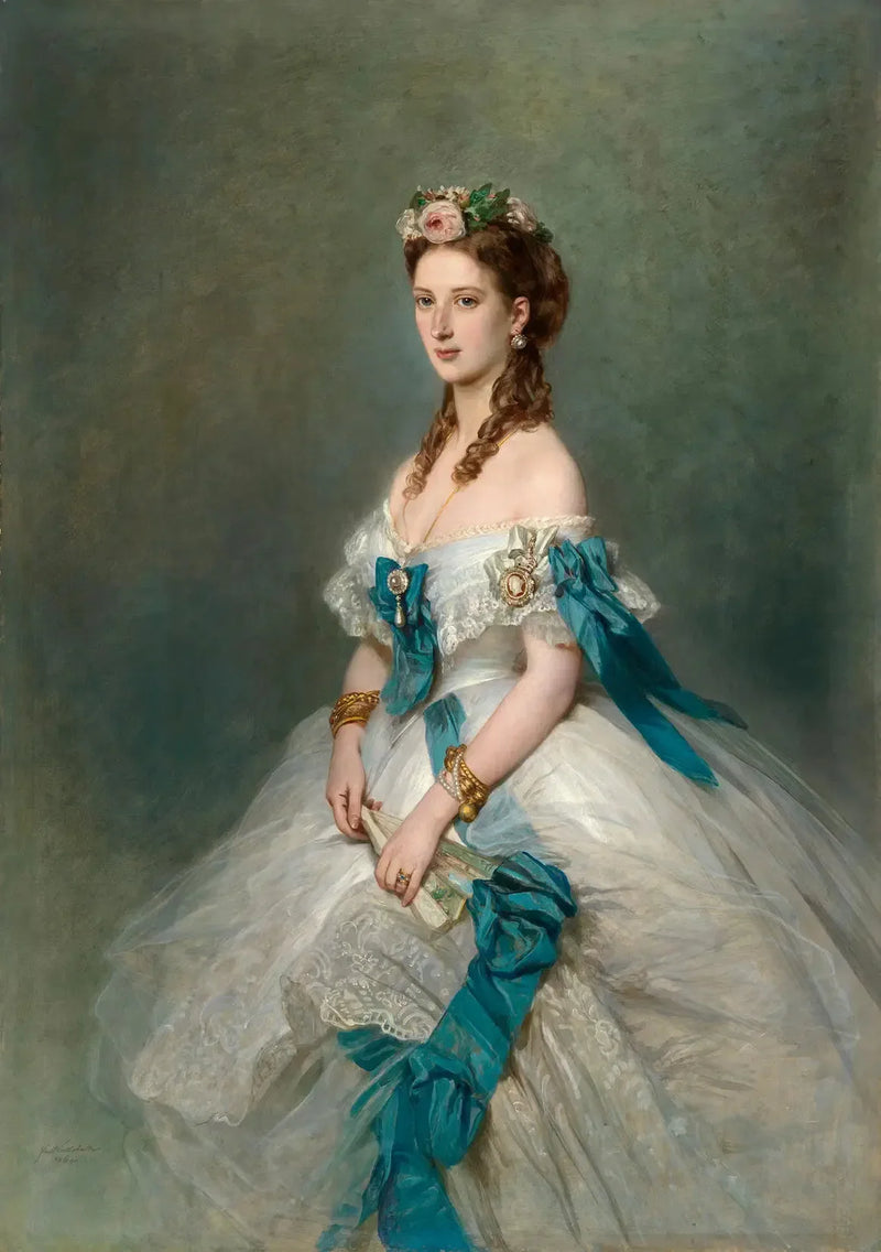 A rainha Alexandra (1844-1925) quando era princesa de Gales - Franz Xaver Winterhalter