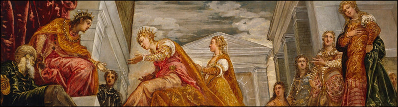 A Rainha de Sabá e Salomão - Jacopo Tintoretto