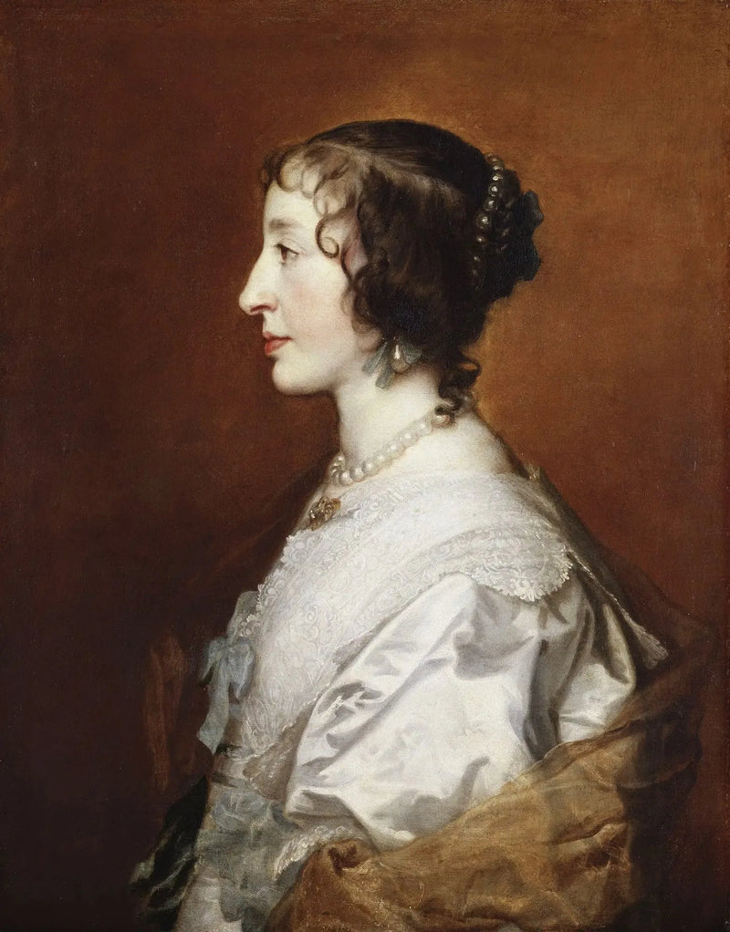 A rainha Henriette Marie (1609-1669) - Antoine van Dyck