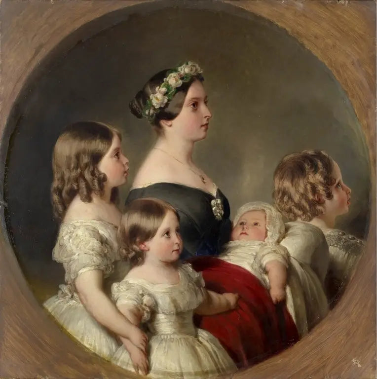 Rainha Victoria (1819-1901) com seus quatro filhos mais velhos - Franz Xaver Winterhalter