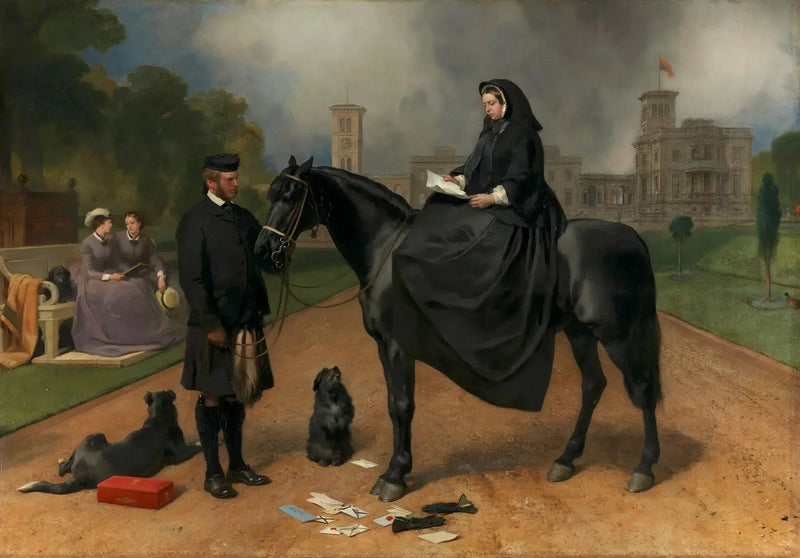 A rainha Vitória em Osborne - Edwin Henry Landseer