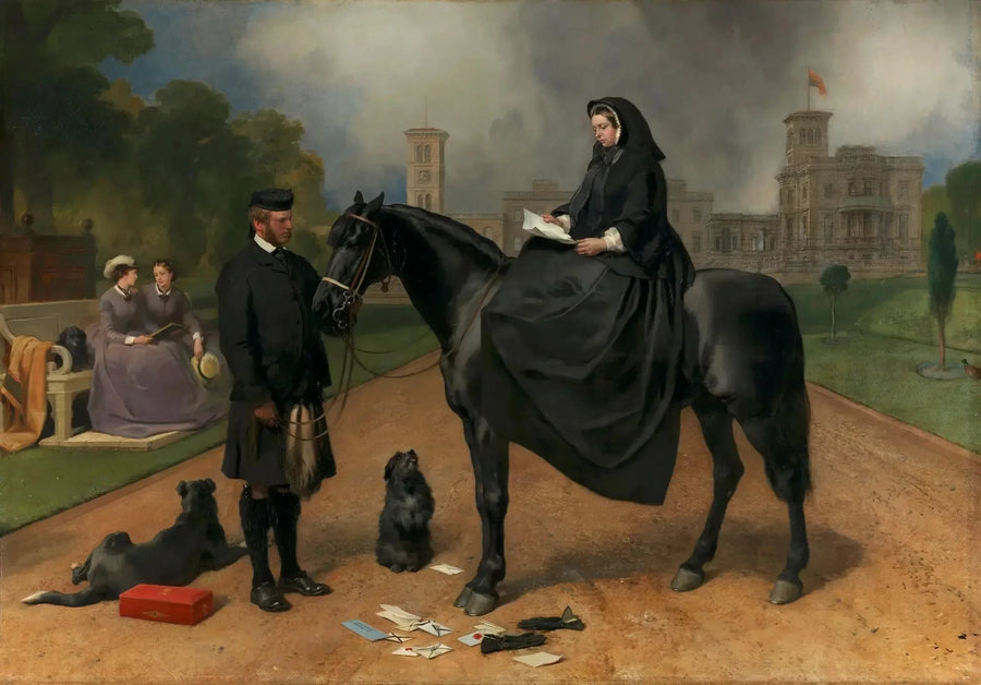 A rainha Vitória em Osborne - Edwin Henry Landseer