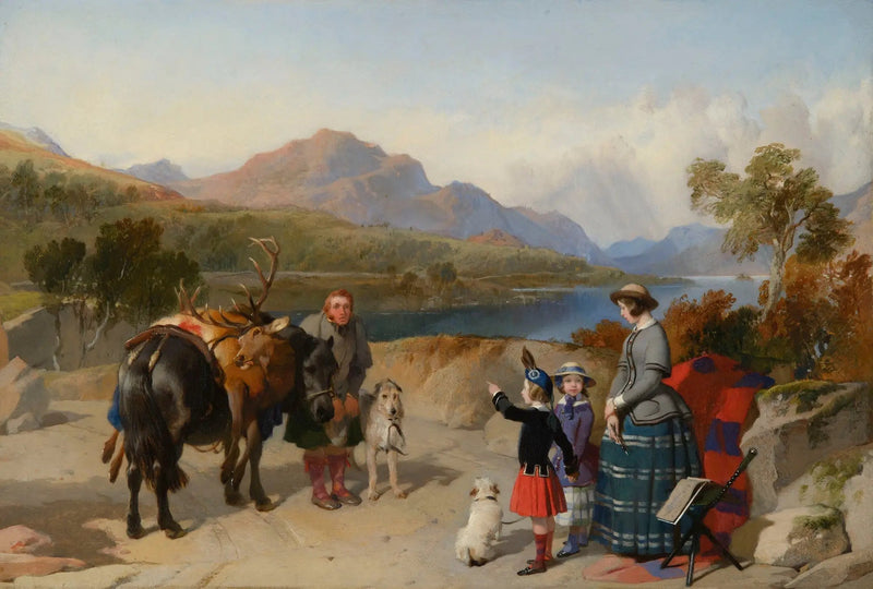 A Rainha Vitória no Loch Laggan - Edwin Henry Landseer