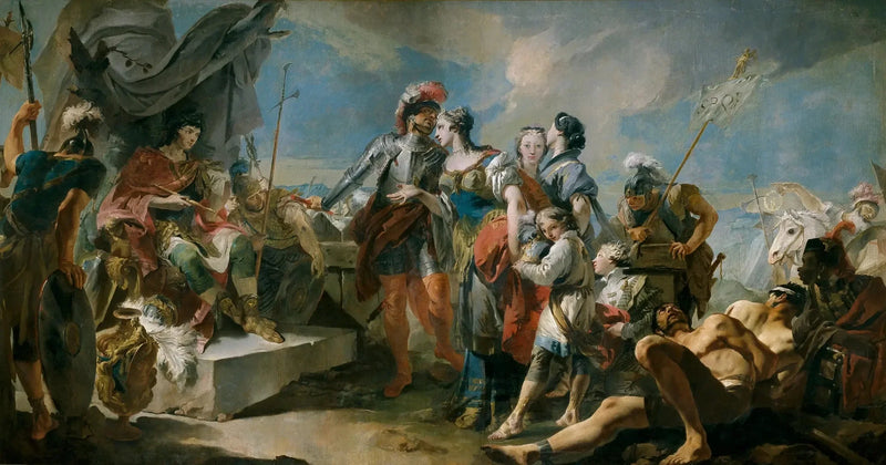 A Rainha Zenóbia diante do Imperador Aurélio - Giovanni Battista Tiepolo