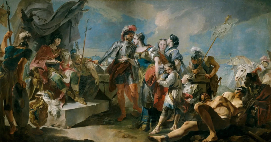 A Rainha Zenóbia diante do Imperador Aurélio - Giovanni Battista Tiepolo