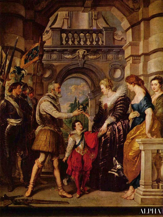 La Remise de la régence à la reine - Peter Paul Rubens - Reproductions de tableaux et peintures haut de gamme