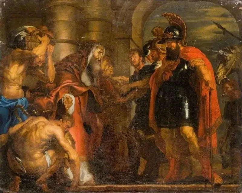 O encontro de Abraão e Melquisedeque - Peter Paul Rubens