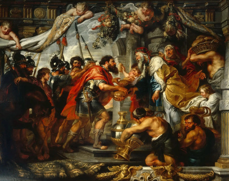 O encontro de Abraão e Melquisedeque - Peter Paul Rubens