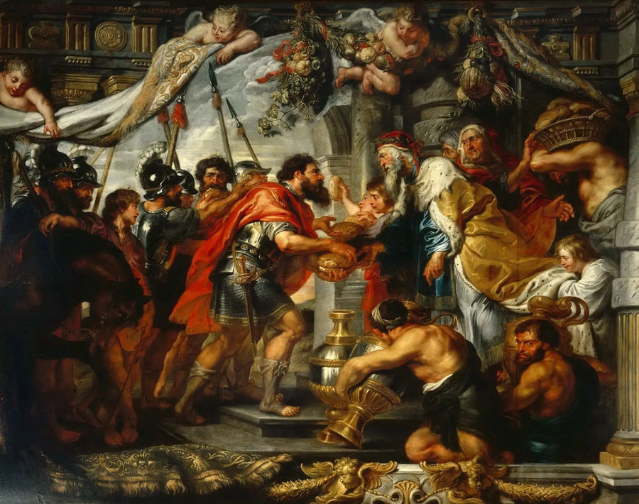 O encontro de Abraão e Melquisedeque - Peter Paul Rubens
