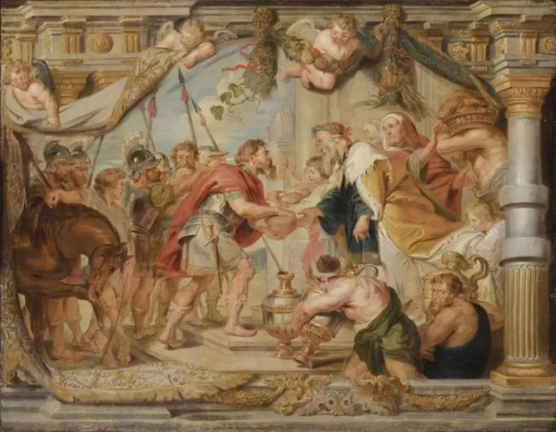 O encontro de Abraão e Melquisedeque - Peter Paul Rubens