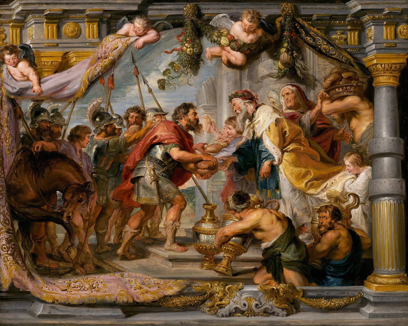O Encontro de Abraão e Melquisedeque - Peter Paul Rubens