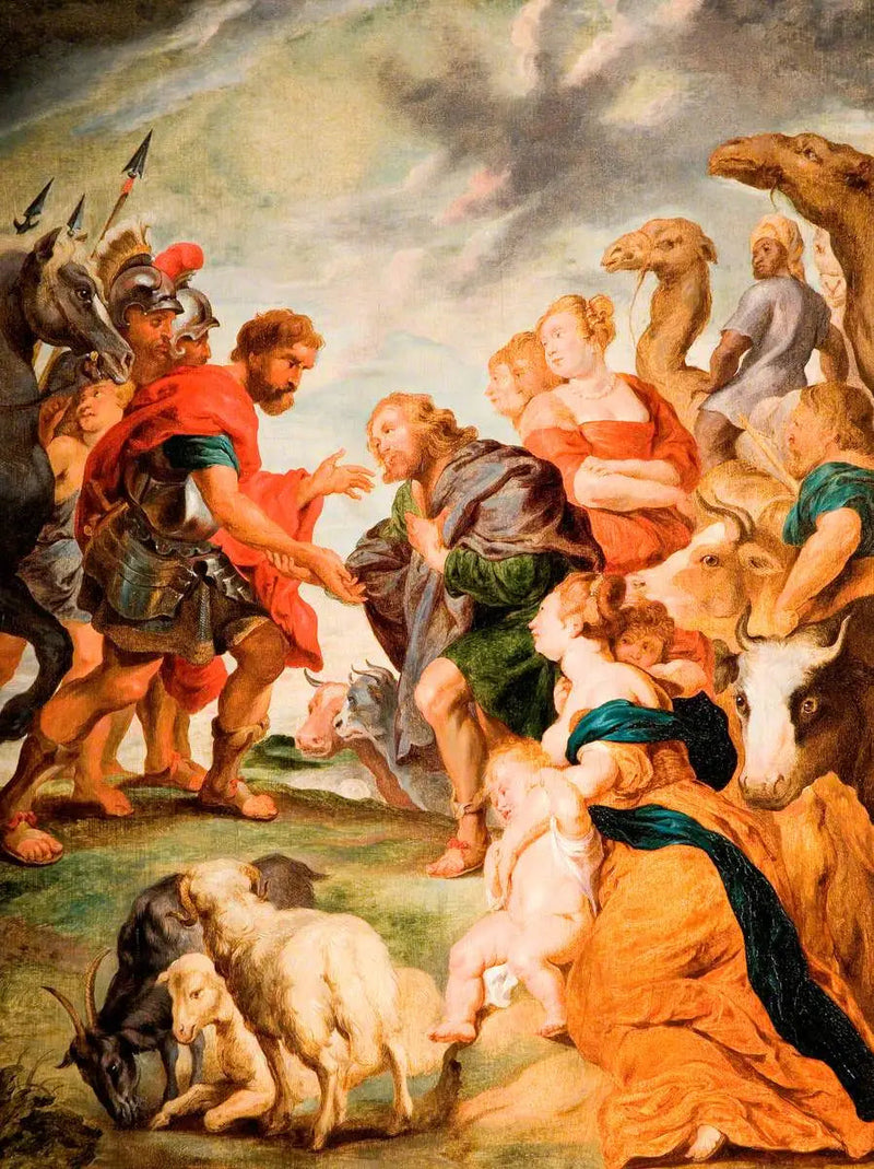 O encontro de Ésaü e Jacó - Peter Paul Rubens