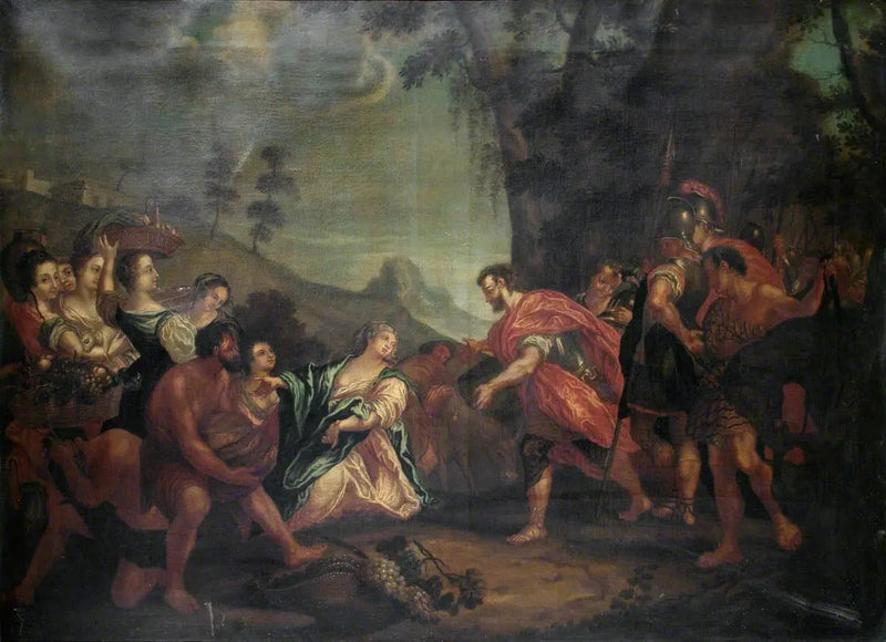 O encontro de David e Abigail - Antonio da Correggio
